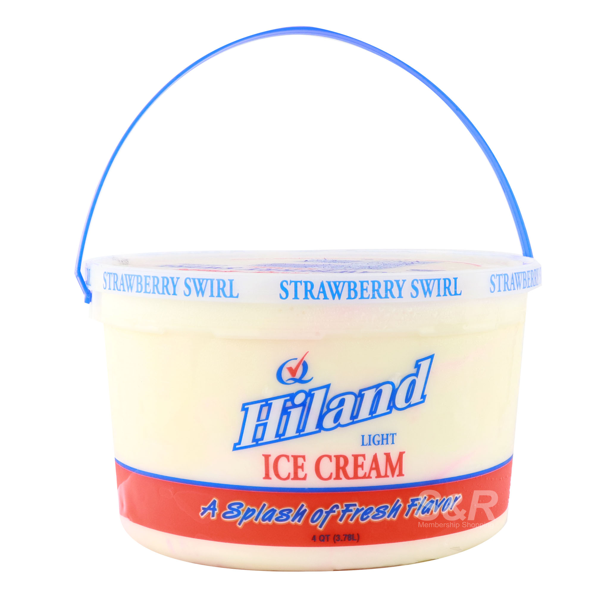 Hiland Ice Cream Strawberry Swirl Light Flavor 3.78L Hiland Ice Cream Strawberry Swirl Light Flavor 3.78L